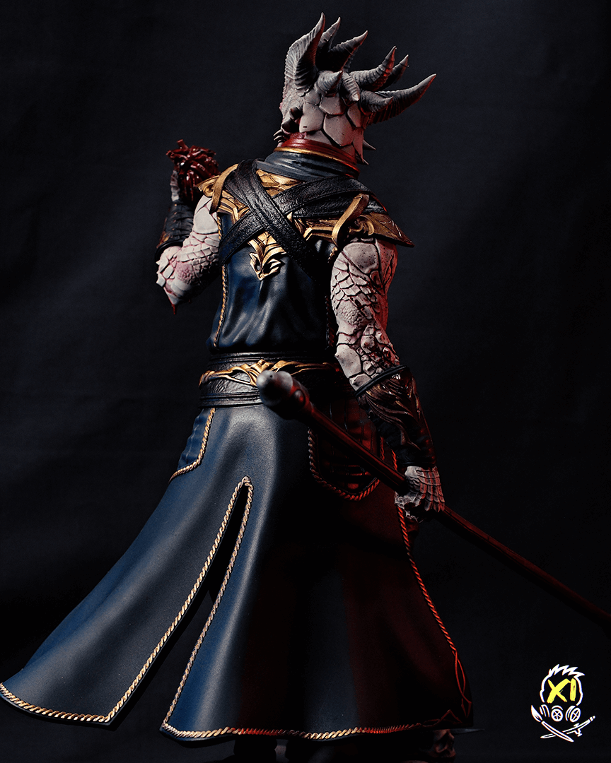 Stratum XI hand-painted 3D printed Dark Urge (Dragonborn) statue from Baldurs Gate 3 (sculpted by H3ll Creator) - image 7 of 7