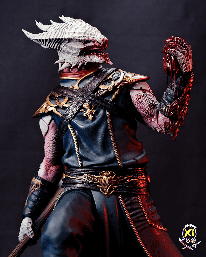 Stratum XI hand-painted 3D printed Dark Urge (Dragonborn) statue from Baldurs Gate 3 (sculpted by H3ll Creator) - image 2 of 7